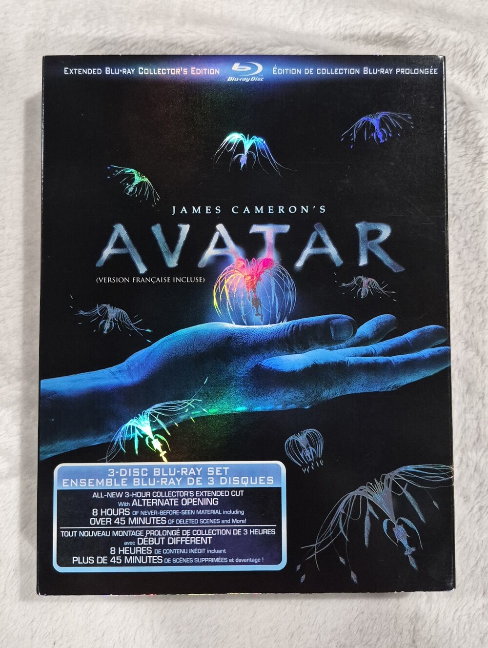 Avatar Extended Collectors Edition Blu-ray 3-Disc Set James Cameron Shiny Slip